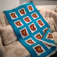 فرش دست بافت نوبافت زرنیم