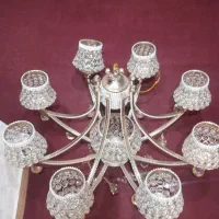 لوستر ۸شاخه سالم در حد|لوستر و چراغ آویز|فردوسیه, |دیوار