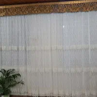 پرده پذیرایی شیک با کتیبه کاملا سالم و شیک|پرده، رانر، رومیزی|لاهیجان, انقلاب|دیوار