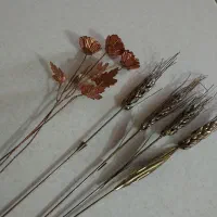 4عدد گندم برنج و 3عدد گل مسی