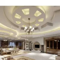 کناف تی وی وال کاغذ دیواری نرده استیل سقف کاذب
