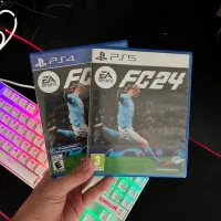 ۲ تا دیسک بازی Fc24 برای ps4 - ps5 درحد آکبند