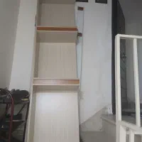 کابینت دو طبقه  و دکوری ام دی اف|کتابخانه، شلف، قفسه‌های دیواری|قزوین, |دیوار