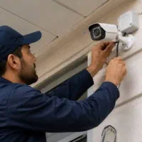 نصب دوربین مداربسته IP وAHD و عیب یابی