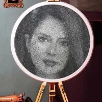 بافت تابلوی میخ و نخ