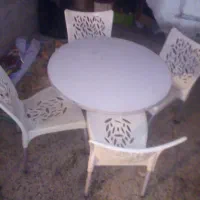 چهار عدد صندلی پلاستیکی باپایه فلزی،درحدنو|صندلی و نیمکت|سبزوار, ابارش|دیوار