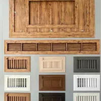 دریچه کولر آلومینیومی چوبی آهنی وساخت وکانال وهوود