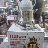 سماور روگازی استیل کف چدن|قوری، کتری، قهوه‌ساز دستی|تبریز, |دیوار