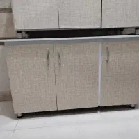 کابینت ۱۴۰ زمینی زیر ظرفشویی ۱۲۰ و سینک دوکاسه ای
