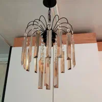 لوستر تک شعله کریستالی