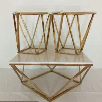 گلمیز مربعی رنگ استیل شیک فورتیک طلایی نقره ای