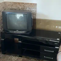 میز تلوزیون شیشه ای مشکی Ergo
