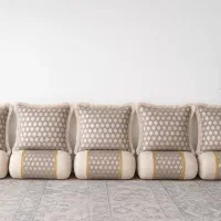 بالشت.پشتی.شاهنشین|رختخواب، بالش، پتو|فراشبند, |دیوار