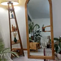 آینه قدی هلالی تمام چوب (چوب روس)