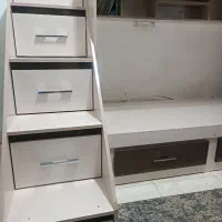 تختخواب mdf  دو طبقه در حد نو|تخت و سرویس خواب|خواف, |دیوار