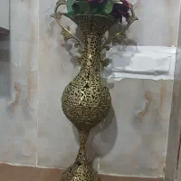 سطل و جا دستمال  و گلدان برنج|صنایع دستی و سایر لوازم تزئینی|باغستان, |دیوار