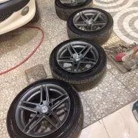 رینگ ووسن با لاستیک در حد|قطعات یدکی و لوازم جانبی|اردبیل, |دیوار