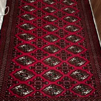 فرش ترکمن قرمز دستبافت پشمی کاملا تمیز و سالم|فرش|تهران, سازمان برنامه شمالی|دیوار