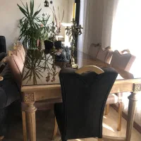 میز ناهارخوری ۸ نفره نئو کلاسیک و نیمه استیل