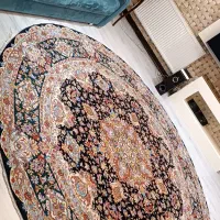 فرش گرد دستباف ۴۰رج قطر ۳متر. سالاری