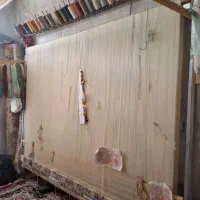 فروش فرش ابریشم نیمه کاره با مصالح|فرش|تبریز, |دیوار