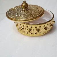 حراجی شکلاتخوری طلایی و نقره ای