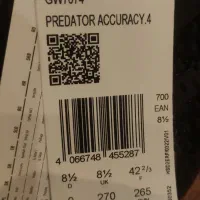 کفش فوتسال آدیداس پردیتور اورجینال سایز ۴۲|کیف، کفش، کمربند|ری, شهید غیوری (ابن باویه)|دیوار