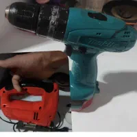 دریل شارژی و اره برقی عمود بر نجاری