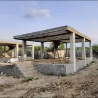 زمین-300-متری-با-بنای-نیمه-کاره-دوبلکس-و-استخر