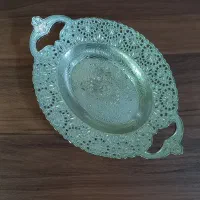 ظرف دکوری استیل اصل و غزال چوبی
