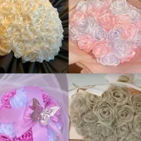 گل روبانی زیبا|گل مصنوعی|شاهین دژ, |دیوار