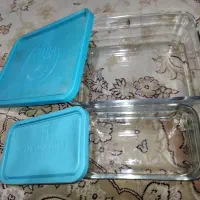 دو ظرف شیشه ای محکم