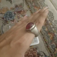 انگشتر نقره یاقوت سرخ