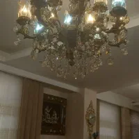 یک جفت لوستر ۱۰شاخه دوتایی برنجی بزرگ|لوستر و چراغ آویز|تهران, شهرک چیتگر|دیوار