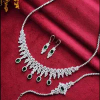 سرویس زنجیری یاقوت کبود نقره سازی رضازاده کد041|بدلیجات|تبریز, |دیوار