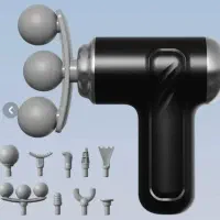 ماساژور تفنگی LM130 گیربکس هوشمند شش سرعته ۱۲ کاره
