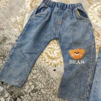 شلوار لی و پیشبندی بچگانه|کفش و لباس بچه|علیآباد کتول, |دیوار