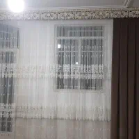 پرده توری همراه شال و کتیبه و چوب پرده
