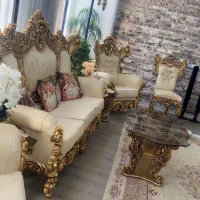 فروش مبل نه نفره‌ همراه با میز ناهارخوری