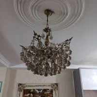 لوستر برنجی کریستال|لوستر و چراغ آویز|تهران, هفده شهریور|دیوار