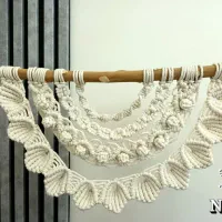 دیوار کوب مکرومه