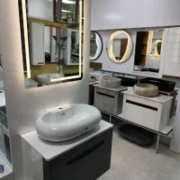 روشویی کابینتی سفید طوسی 007 ابعاد 60×40|لوازم سرویس بهداشتی|کرج, گلشهر|دیوار