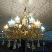 لوستر برنز برنجی|لوستر و چراغ آویز|رشت, آتشگاه|دیوار