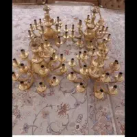 کنسول .شمدان کهنه * سقفی /کارکرده /مسینوم