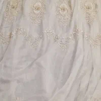 پرده حریر ترک ،گل قابی ،همراه آستر