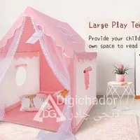 چادر بازی خانه کودک پرنسس صورتی وارداتی دیجی چادر