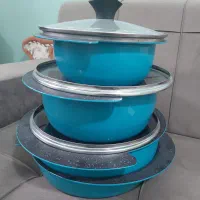 سرویس قابلمه ۸ پاچه سبزآبی