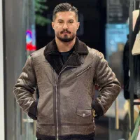 کاپشن بوفالو وارداتی زیپ کج