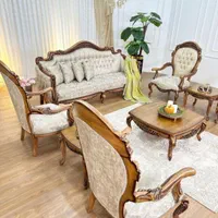 مبل گندمی 9نفره با جلو مبلی و عسلی اقساط 8ماهه|مبلمان خانگی و میز عسلی|اسلام‌شهر, مطهری|دیوار