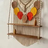 شلف های مکرومه با تنوعی بالا|کتابخانه، شلف، قفسه‌های دیواری|مشهد, الهیه|دیوار